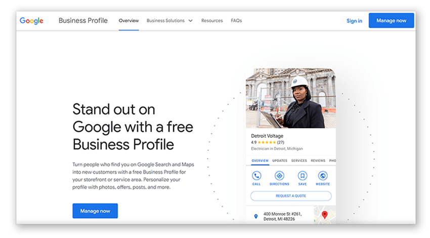 Google My Business is now Google Business Profile Screenshot