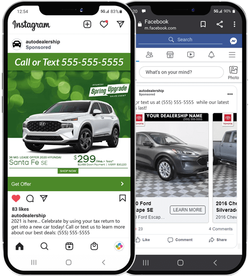 Instagram and Facebook AIA Example
