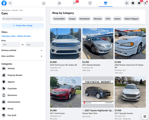 Why Dealerships Should Use Facebook Marketplace