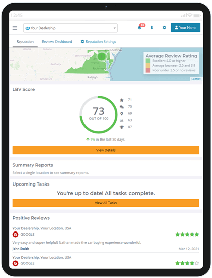 AutoSweet Reputation Management Example